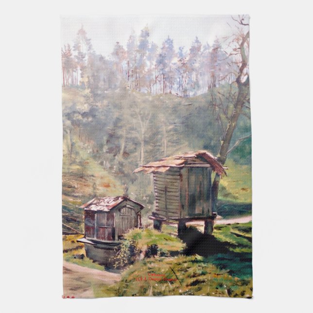 Granaries Kitchen Towel (Vertical)