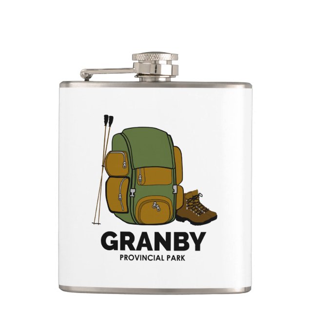 Granby Provincial Park Backpack Flask (Front)