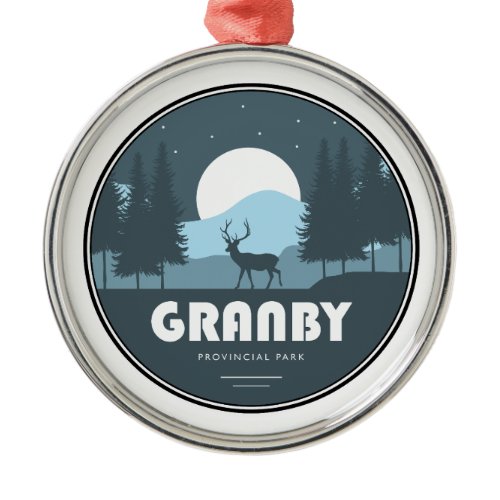 Granby Provincial Park Deer Metal Ornament