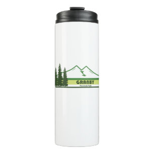 Granby Provincial Park Green Stripes Thermal Tumbler