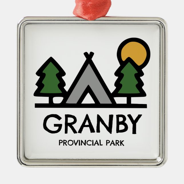 Granby Provincial Park Metal Ornament (Front)