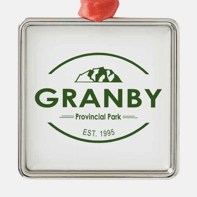 Granby Provincial Park Metal Ornament (Front)