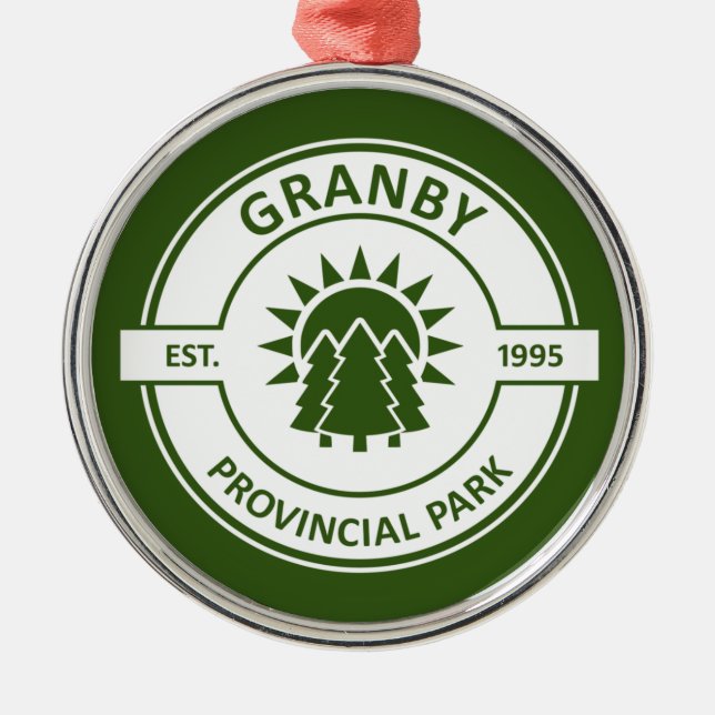 Granby Provincial Park Metal Ornament (Front)