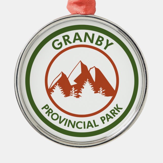 Granby Provincial Park Metal Ornament (Front)