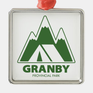 Granby Provincial Park Mountains Camping Metal Ornament