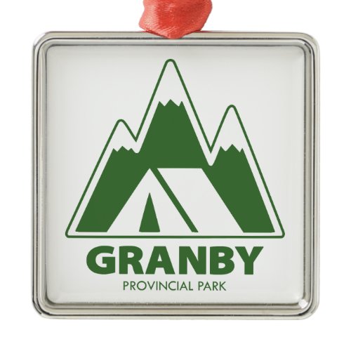 Granby Provincial Park Mountains Camping Metal Ornament