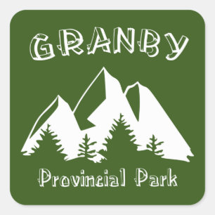 Granby Provincial Park Square Sticker