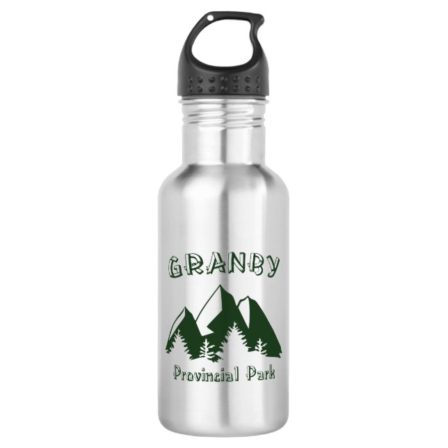 Granby Provincial Park Stainless Steel Water Bottle (Front)