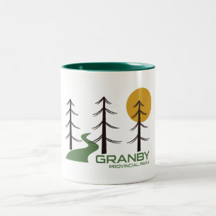 Granby Provincial Park Trail Two-Tone Coffee Mug