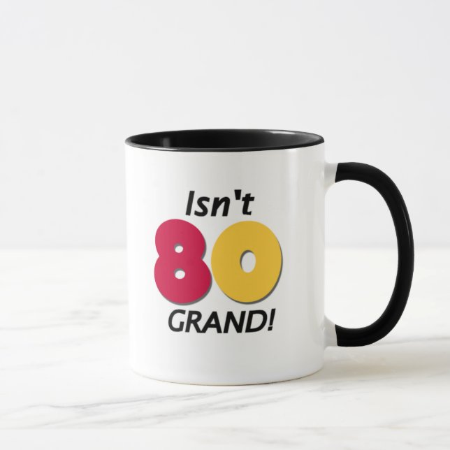 Grand 80th Birthday Mug (Right)