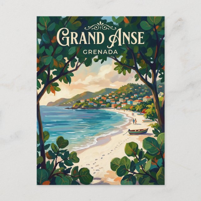 Grand Anse Beach Grenada Postcard (Front)