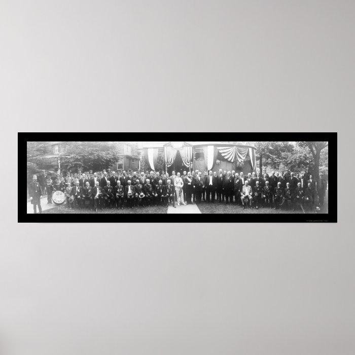 Grand Army Pres Taft Photo 1911 Poster