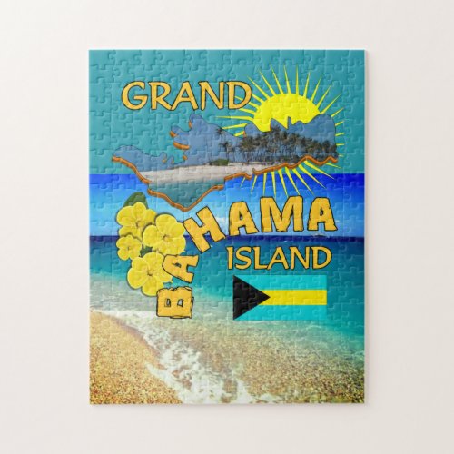 Grand Bahama Island Travel Theme Jigsaw Puzzle