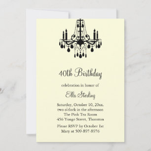 Grand Ballroom Birthday Invitation (ivory)