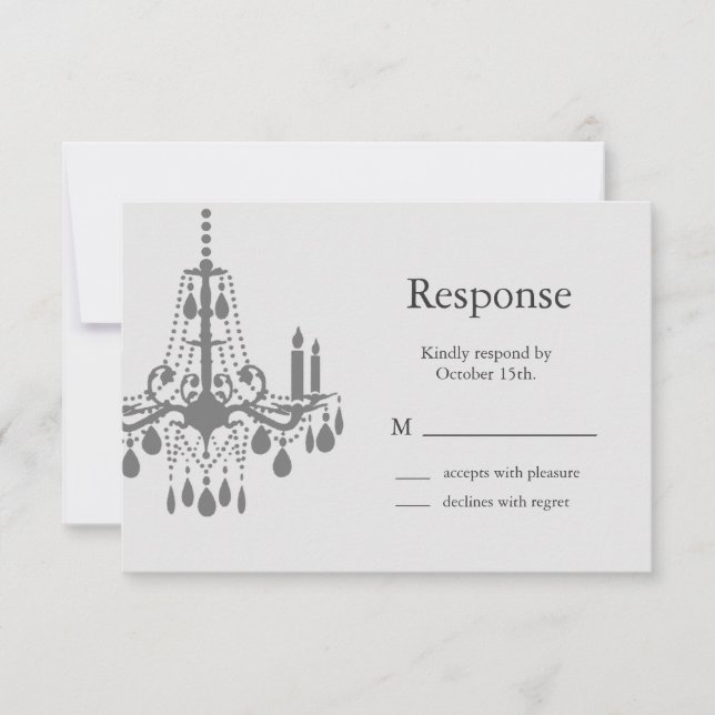 Grand Ballroom RSVP (gray) Card (Front)