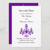 Grand Ballroom Save the Date (purple) (Front/Back)