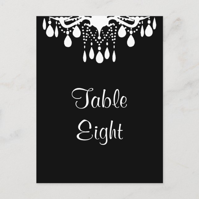 Grand Ballroom Table Number (black) (Front)