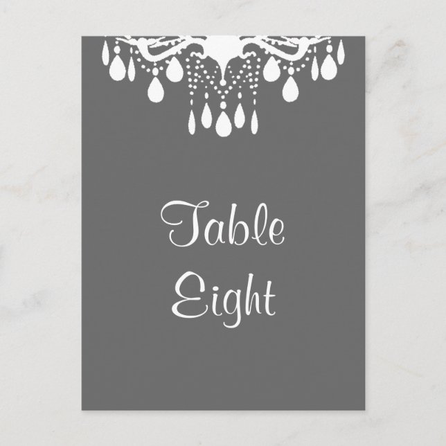Grand Ballroom Table Number (gray) (Front)