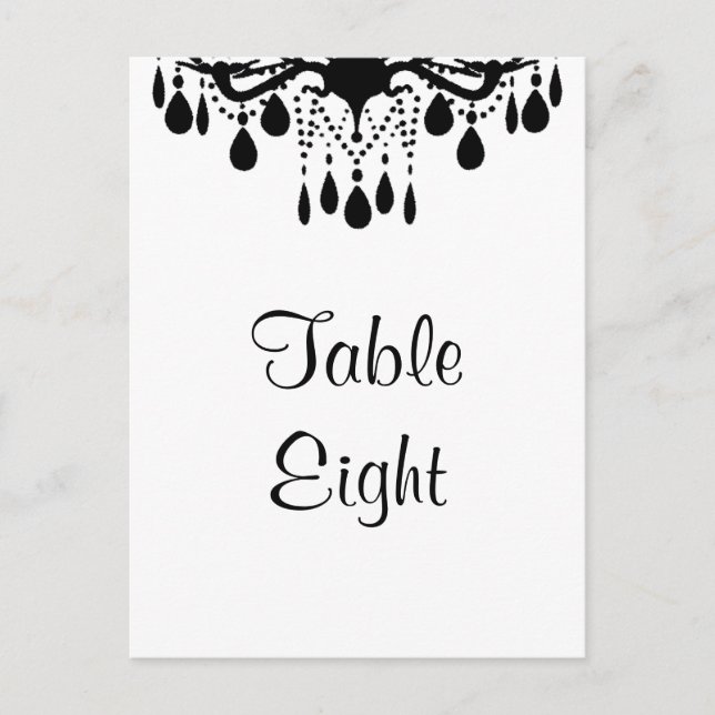 Grand Ballroom Table Number (white) (Front)