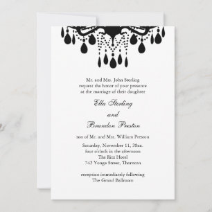 Grand Ballroom Wedding Invitation 1 (white)