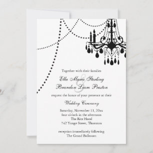 Grand Ballroom Wedding Invitation 3 (white)