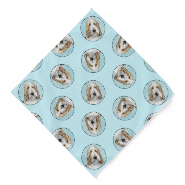 Grand Basset Griffon Vendeen GBGV Original Dog Art Bandana (Front)