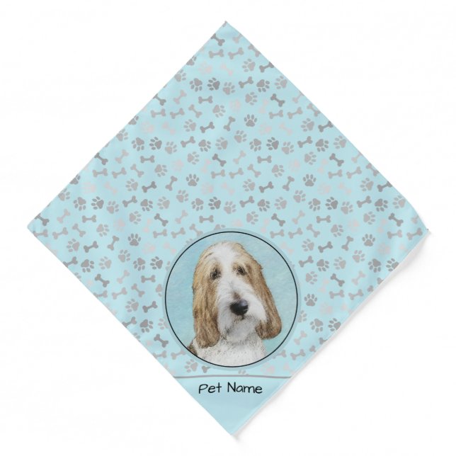 Grand Basset Griffon Vendeen GBGV Original Dog Art Bandana (Front)