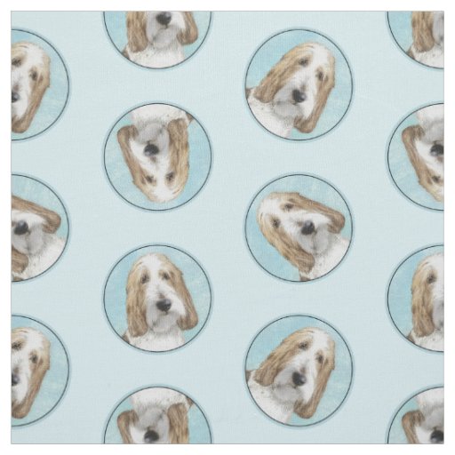 Grand Basset Griffon Vendeen GBGV Original Dog Art Fabric