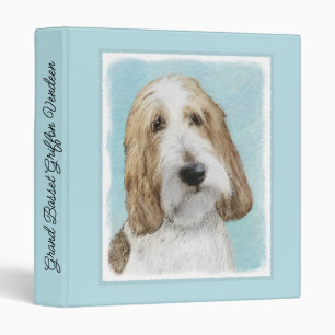 Grand Basset Griffon Vendeen - Original Dog Art 3 Ring Binder