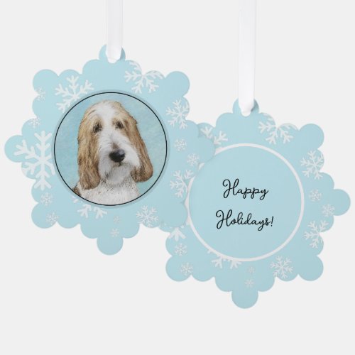 Grand Basset Griffon Vendeen _ Original Dog Art Ornament Card