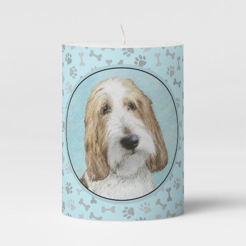 Grand Basset Griffon Vendeen _ Original Dog Art Pillar Candle