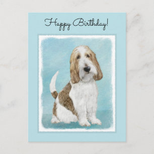 Grand Basset Griffon Vendeen - Original Dog Art Postcard