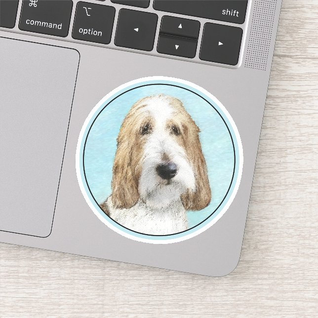 Grand Basset Griffon Vendeen - Original Dog Art Sticker (Detail)