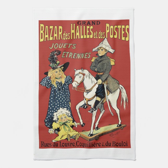 Grand Bazar des Halles et de Postes Kitchen Towel (Vertical)