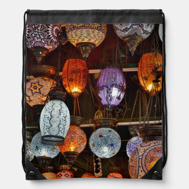 Grand Bazar In Istanbul, Turkey Drawstring Bag (Front)