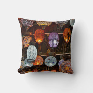 Grand Bazar In Istanbul, Turkey Throw Pillow
