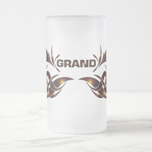 Grand Beer Glass Frosted Glass Beer Mug (Center)