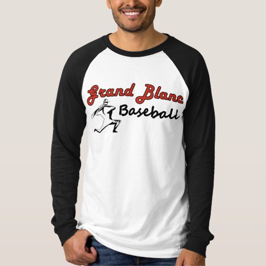 Grand Blanc Baseball Heavy Outlined Text T-Shirt