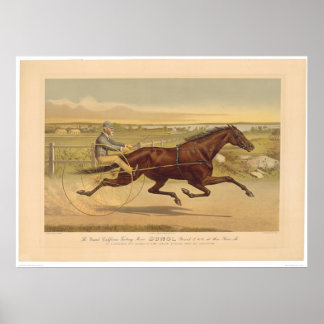 Grand California Trotting Mare Sunol (0652A) Poster