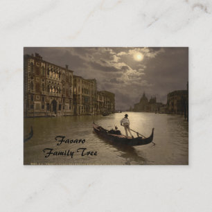 Grand Canal by Moonlight II, Venice, Italy Business Card