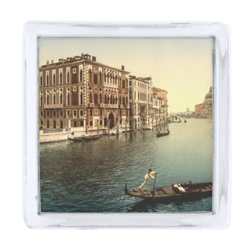 Grand Canal II Venice Italy Silver Finish Lapel Pin