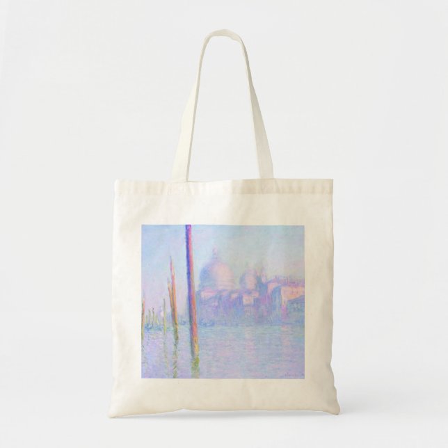 Grand Canal in Venice (by Claude Monet) Tote Bag (Front)