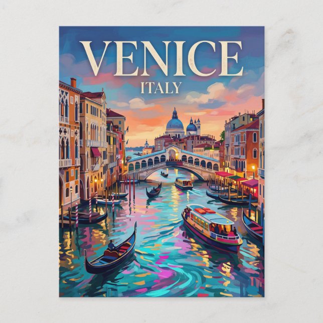 Grand Canal Italy Postcard (Front)
