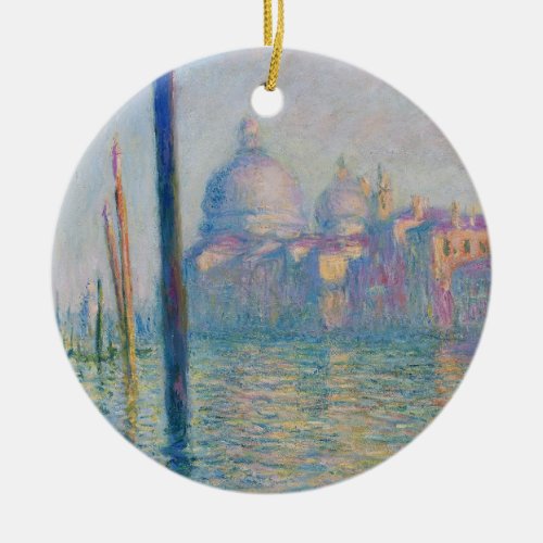 Grand Canal Monet Venice Italy Classic Painting Ceramic Ornament