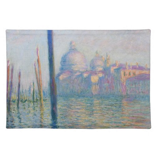 Grand Canal Monet Venice Italy Classic Painting Cloth Placemat