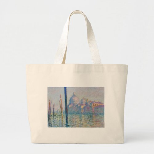 Grand Canal Monet Venice Italy Classic Painting Large Tote Bag