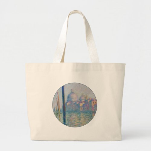 Grand Canal Monet Venice Italy Classic Painting Large Tote Bag