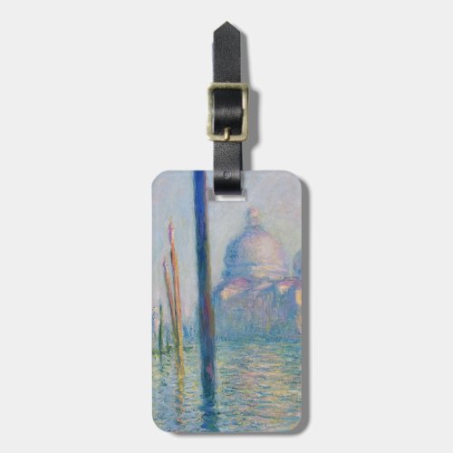Grand Canal Monet Venice Italy Classic Painting Luggage Tag