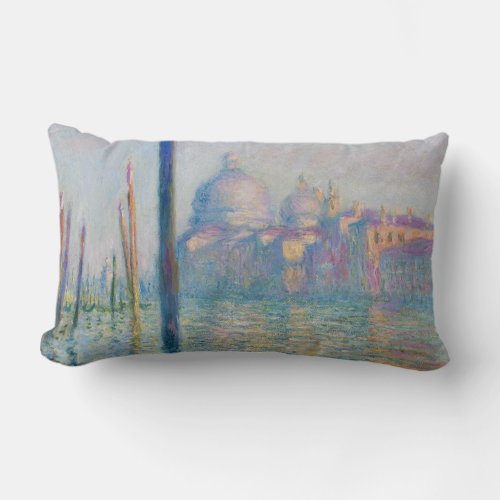Grand Canal Monet Venice Italy Classic Painting Lumbar Pillow
