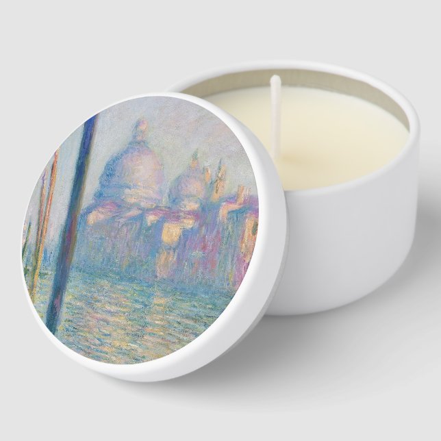 Grand Canal Monet Venice Italy Classic Painting Mini Candle Favors (Corner)